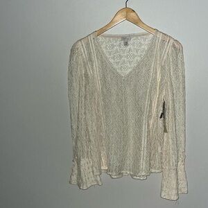 Nordstrom Ivory Birch Blouse